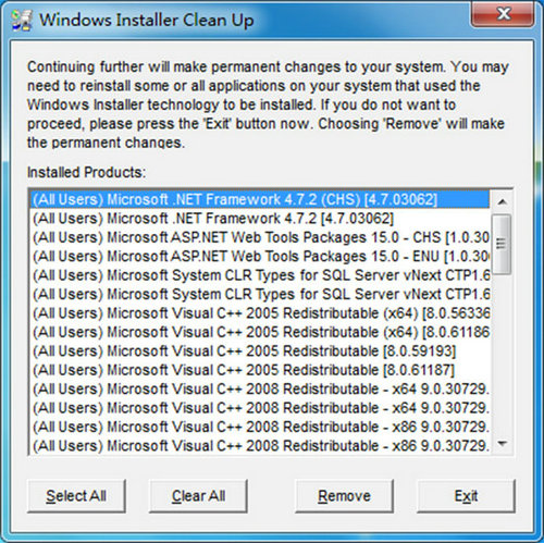 Windows Installer Clean UP