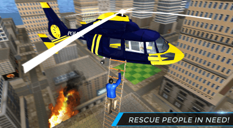警察救护与直升机