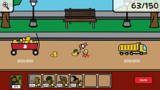疯狂小鸭战争游戏下载无限金币版