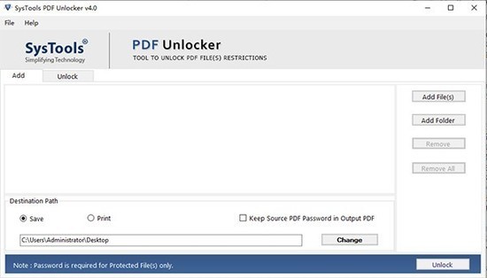 SysTools PDF Unlocker最新版下载